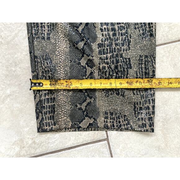 Live Collection Bijan Danialian Suit Set Mens 2XL Coat Pants Snake AOP Baggy NWT - Picture 15 of 16